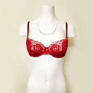 Victoria's Secret Balconet Embroidered Lace Bra